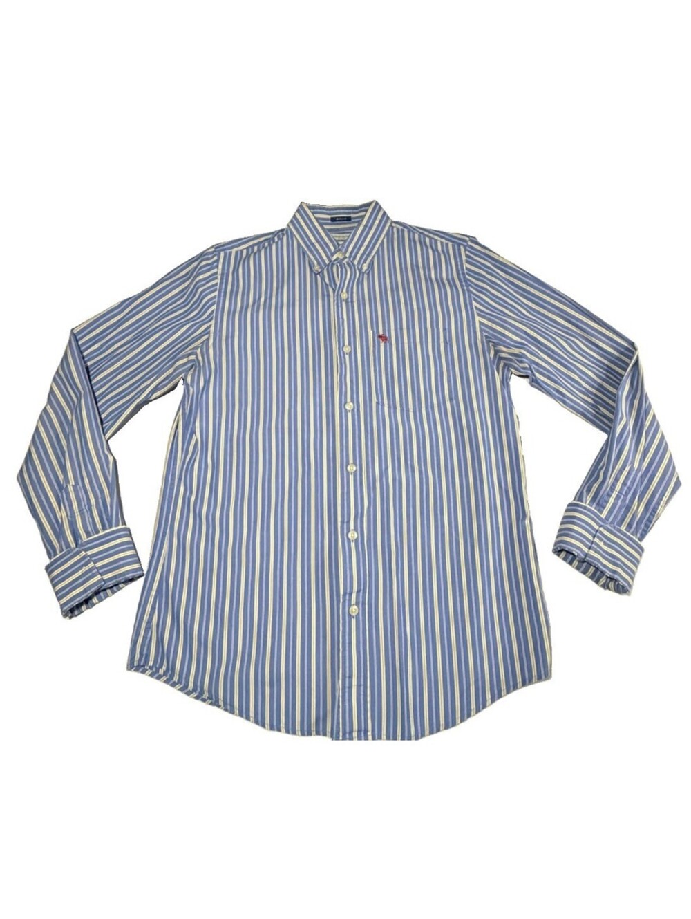 ABERCROMBIE & FITCH- MENS DRESS SHIRT Muscle Fit Button Down Sz M